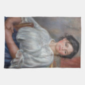 Pierre-Auguste Renoir - Junge Frau sitzt Geschirrtuch (Horizontal)