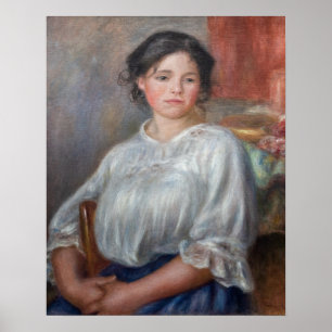 Pierre-Auguste Renoir - Junge Frau sitzt Poster