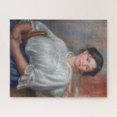Pierre-Auguste Renoir - Junge Frau sitzt Puzzle (Horizontal)