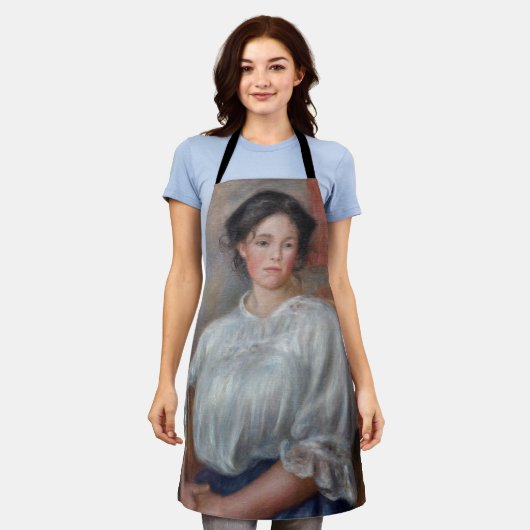 Pierre-Auguste Renoir - Junge Frau sitzt Schürze (Getragen)