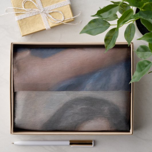 Pierre-Auguste Renoir - Junge Frau sitzt Seidenpapier (Geschenk)