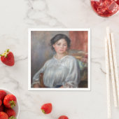 Pierre-Auguste Renoir - Junge Frau sitzt Serviette (Beispiel)