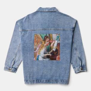 Pierre Auguste Renoir - Junge Mädchen am Klavier Jeansjacke