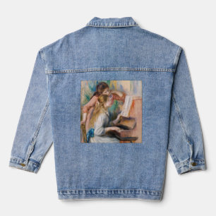 Pierre Auguste Renoir - Junge Mädchen am Klavier Jeansjacke