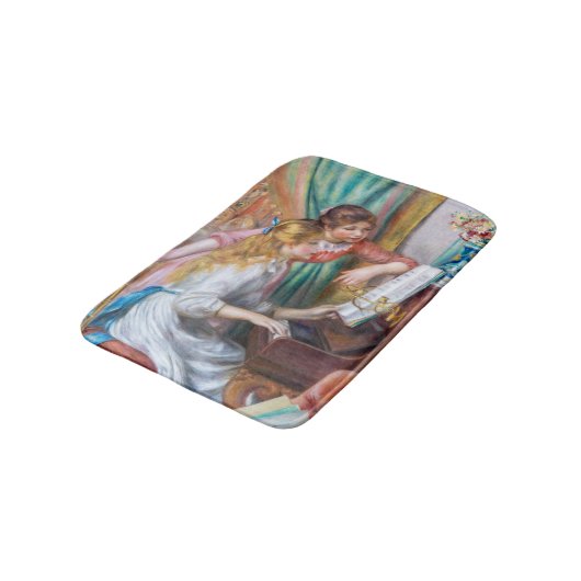 Pierre Auguste Renoir - Junge Mädchen am Piano Badematte (Schrägansicht)