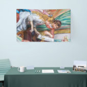 Pierre Auguste Renoir - Junge Mädchen am Piano Banner (Messeveranstaltung)
