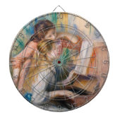 Pierre Auguste Renoir - Junge Mädchen am Piano Dartscheibe (vorne)