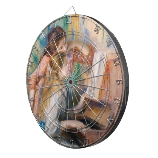 Pierre Auguste Renoir - Junge Mädchen am Piano Dartscheibe (Vorderseite rechts)