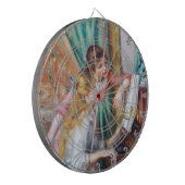 Pierre Auguste Renoir - Junge Mädchen am Piano Dartscheibe (Vorderseite Links)