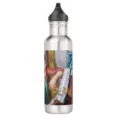 Pierre Auguste Renoir - Junge Mädchen am Piano Edelstahlflasche (Rechts)