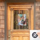 Pierre Auguste Renoir - Junge Mädchen am Piano Fensteraufkleber (Haustür)