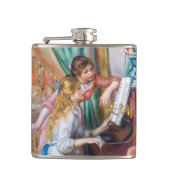 Pierre Auguste Renoir - Junge Mädchen am Piano Flachmann (Vorderseite)