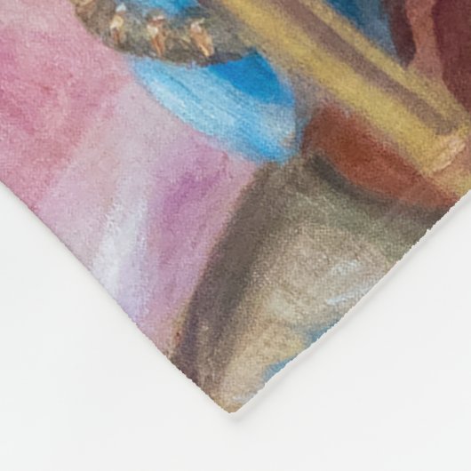 Pierre Auguste Renoir - Junge Mädchen am Piano Fleecedecke (Ecke)