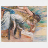 Pierre Auguste Renoir - Junge Mädchen am Piano Fleecedecke (Vorderseite (Horizontal))
