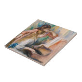 Pierre Auguste Renoir - Junge Mädchen am Piano Fliese (Seite)