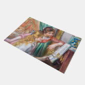 Pierre Auguste Renoir - Junge Mädchen am Piano Fußmatte (Schrägansicht)