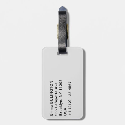 Pierre Auguste Renoir - Junge Mädchen am Piano Gepäckanhänger (Rückseite vertikal)