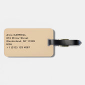 Pierre Auguste Renoir - Junge Mädchen am Piano Gepäckanhänger (Rückseite horizontal)