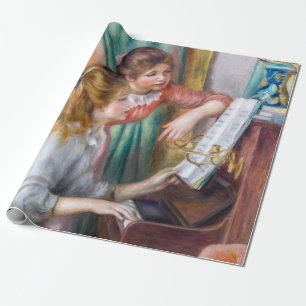Pierre Auguste Renoir - Junge Mädchen am Piano Geschenkpapier