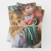 Pierre Auguste Renoir - Junge Mädchen am Piano Geschenkpapier Set (Beispiel)