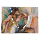Pierre Auguste Renoir - Junge Mädchen am Piano Große Geschenktüte (Rückseite)