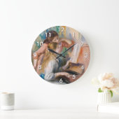 Pierre Auguste Renoir - Junge Mädchen am Piano Große Wanduhr (Zuhause)