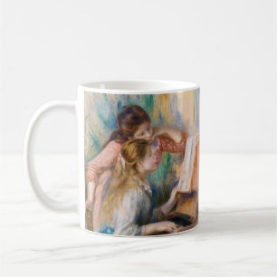 Pierre Auguste Renoir - Junge Mädchen am Piano Kaffeetasse