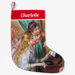 Pierre Auguste Renoir - Junge Mädchen am Piano Kleiner Weihnachtsstrumpf