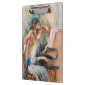 Pierre Auguste Renoir - Junge Mädchen am Piano Klemmbrett (Links)