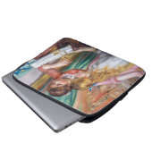 Pierre Auguste Renoir - Junge Mädchen am Piano Laptopschutzhülle (Vorne Knopf)