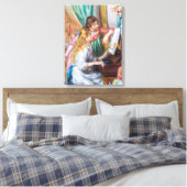 Pierre Auguste Renoir - Junge Mädchen am Piano Leinwanddruck (Insitu (Schlafzimmer))