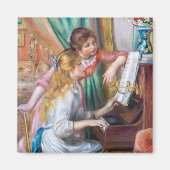 Pierre Auguste Renoir - Junge Mädchen am Piano Magnet (Vorne)