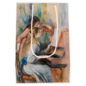 Pierre Auguste Renoir - Junge Mädchen am Piano Mittlere Geschenktüte (Rückseite)