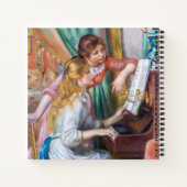 Pierre Auguste Renoir - Junge Mädchen am Piano Notizblock (Rückseite)