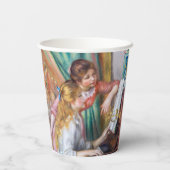 Pierre Auguste Renoir - Junge Mädchen am Piano Pappbecher (Rückseite)