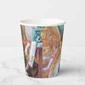 Pierre Auguste Renoir - Junge Mädchen am Piano Pappbecher (Links)