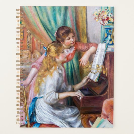 Pierre Auguste Renoir - Junge Mädchen am Piano Planer (Vorderseite)