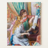 Pierre Auguste Renoir - Junge Mädchen am Piano Planer (Rückseite)