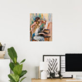 Pierre Auguste Renoir - Junge Mädchen am Piano Poster (Heimbüro)