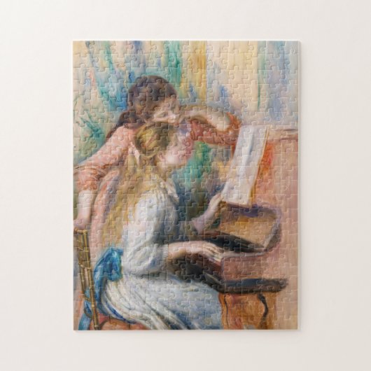 Pierre Auguste Renoir - Junge Mädchen am Piano Puzzle (Vertikal)