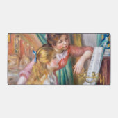 Pierre Auguste Renoir - Junge Mädchen am Piano Schreibtischunterlage (Vorderseite)