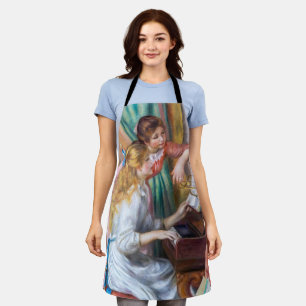 Pierre Auguste Renoir - Junge Mädchen am Piano Schürze