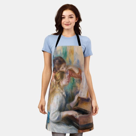 Pierre Auguste Renoir - Junge Mädchen am Piano Schürze (Getragen)