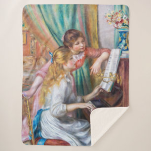 Pierre Auguste Renoir - Junge Mädchen am Piano Sherpadecke