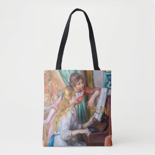 Pierre Auguste Renoir - Junge Mädchen am Piano Tasche (Vorderseite)