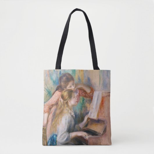 Pierre Auguste Renoir - Junge Mädchen am Piano Tasche (Vorderseite)