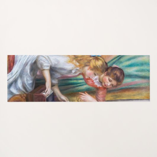 Pierre Auguste Renoir - Junge Mädchen am Piano Yogamatte (Rückseite (Horizontal))