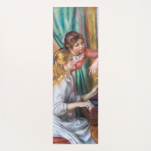 Pierre Auguste Renoir - Junge Mädchen am Piano Yogamatte (Rückseite)