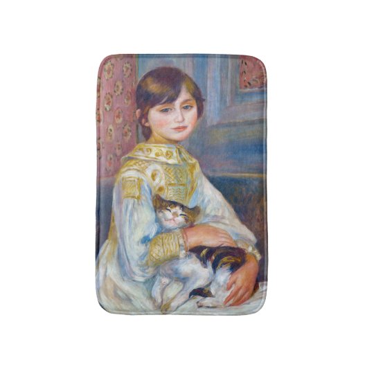 Pierre-Auguste Renoir - Kind mit Katze Badematte (Vorderseite Vertikal)