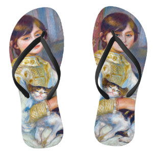 Pierre-Auguste Renoir - Kind mit Katze Badesandalen